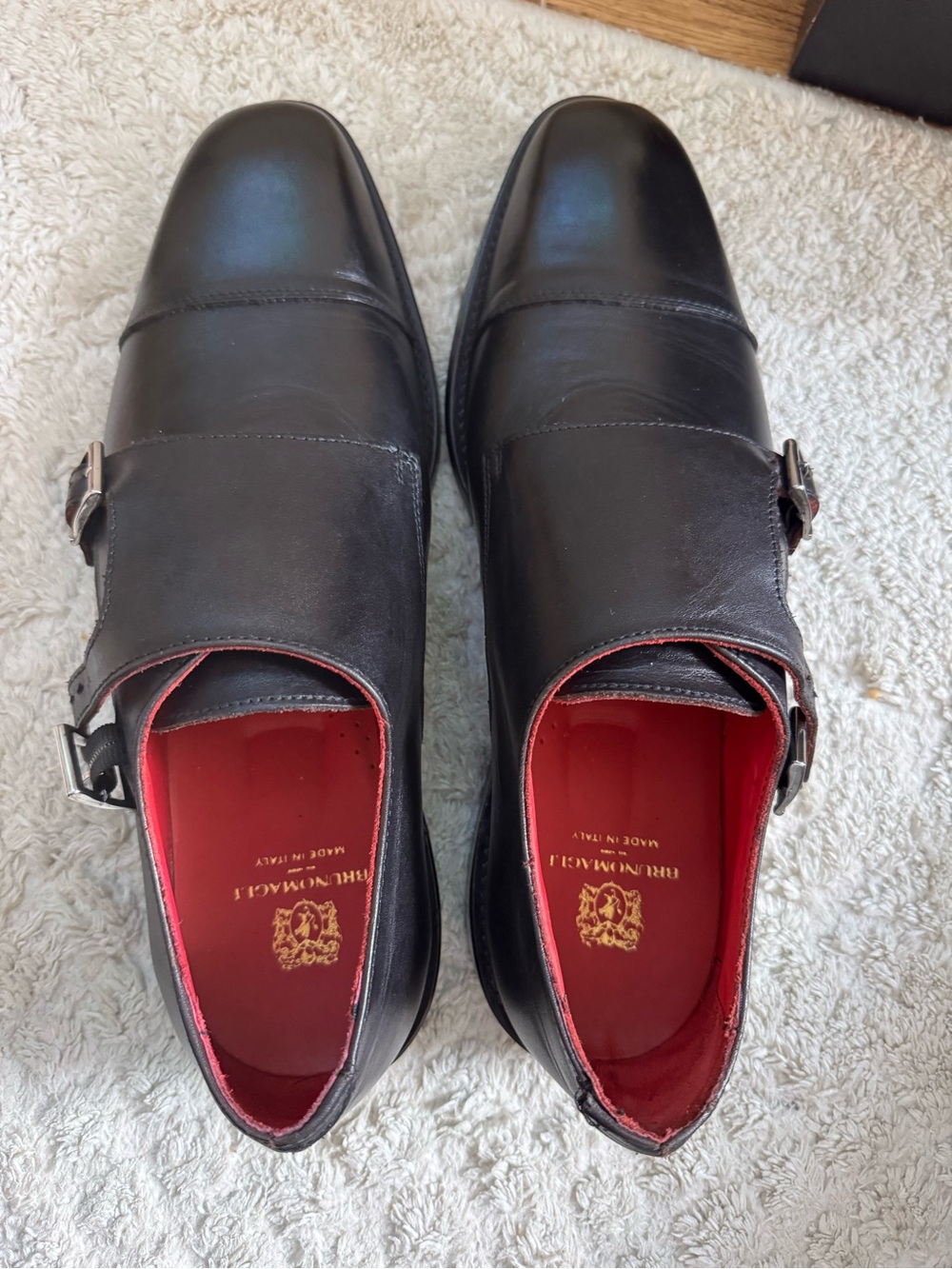 Bruno Magli Double Buckle Monk shoes Size 46 - Picture 2 of 5